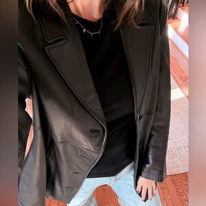 Lord Taylor Vintage 100% Leather Jacket Size Large